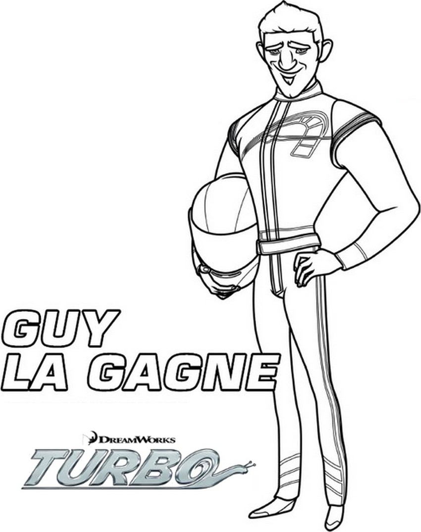 coloriage Guy la gagne